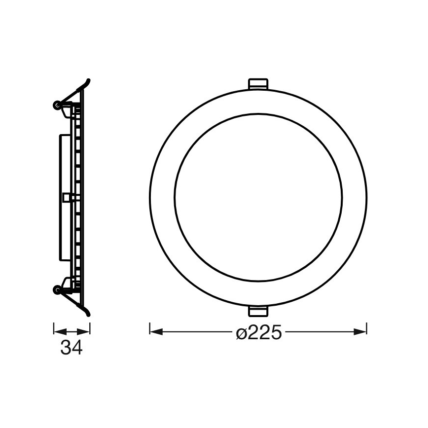 Ledvance - LED Hämardatav süvistatav valgusti SUN@HOME LED/22W/230V 2200-5000 CRI 95 Wi-Fi