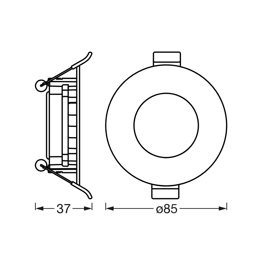 Ledvance - LED Hämardatav süvistatav valgusti SUN@HOME LED/4,5W/230V 2200-5000 CRI 95 Wi-Fi