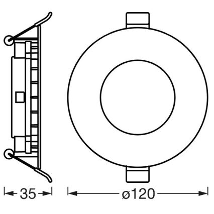 Ledvance - LED Hämardatav süvistatav valgusti SUN@HOME LED/8W/230V 2200-5000K CRI 95 Wi-Fi