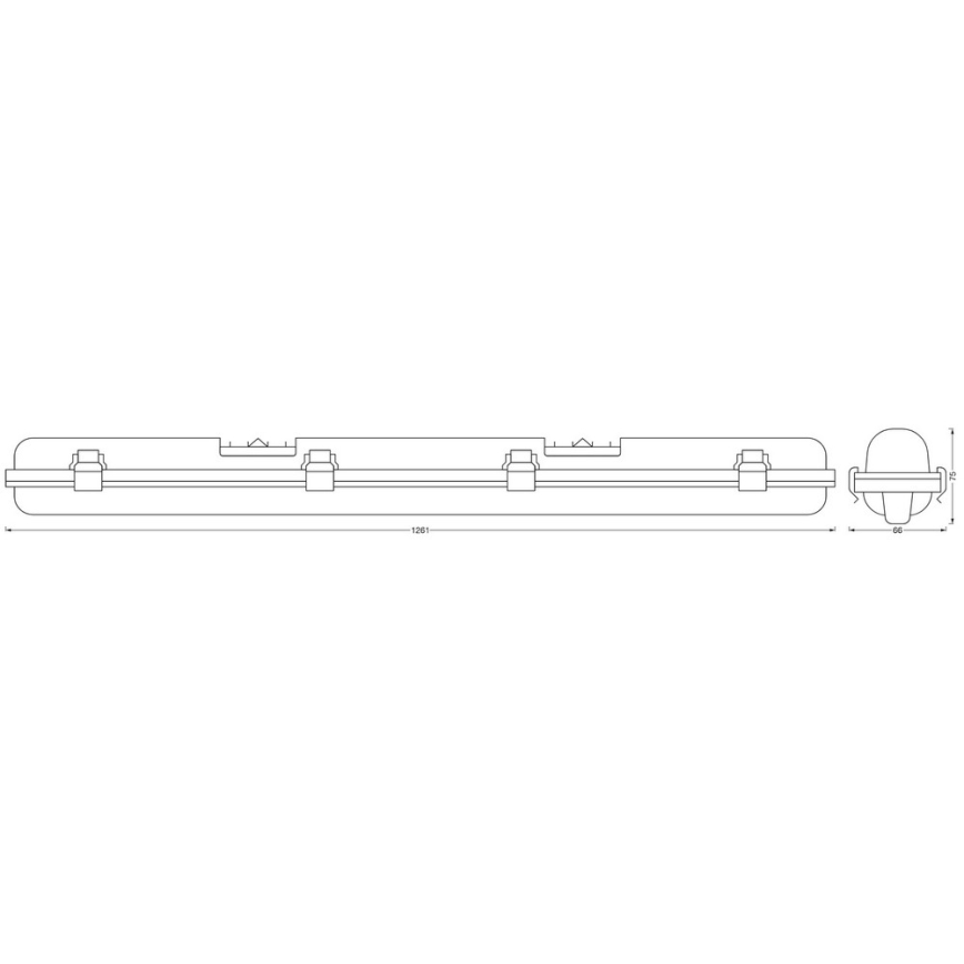 Ledvance - LED Hämardatav tööstuslik valgusti SUBMARINE G13/18W/230V 2700-6500K Wi-Fi IP65