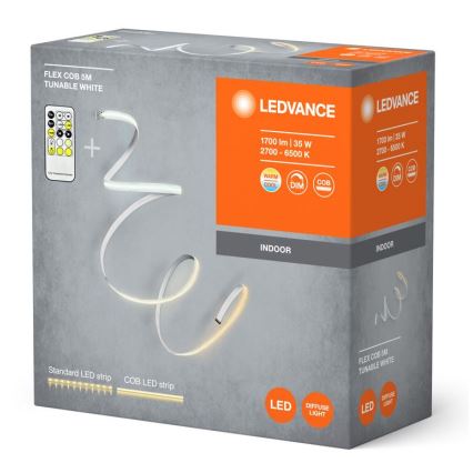 Ledvance - LED Hämardatav valgusriba FLEX COB 5m LED/35W/230V 2700-6500K + kaugjuhtimispult