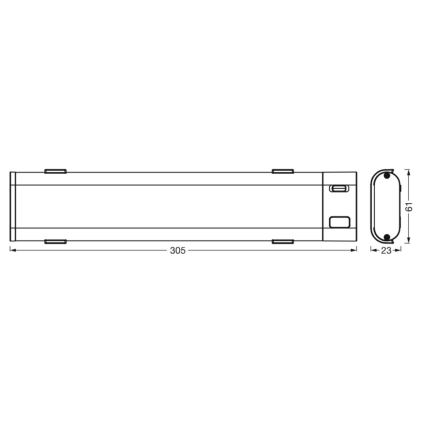 Ledvance - LED Hämardatav köögimööbli valgusti anduriga SMART+ UNDERCABINET LED/9W/230V 3000-6500K Wi-Fi