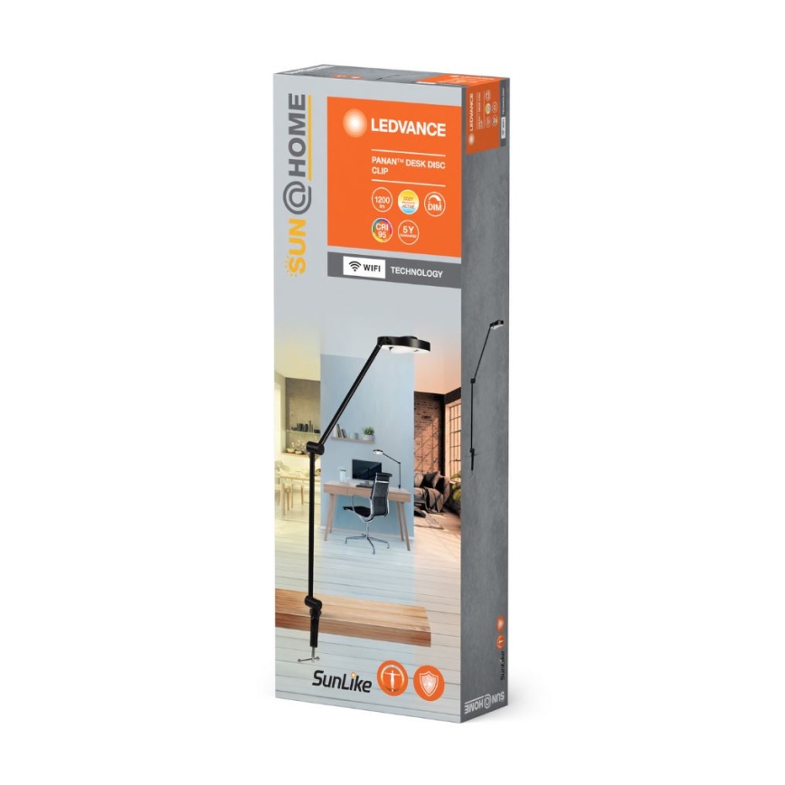 Ledvance - LED Hämardatav valgusti klambriga SUN@HOME LED/15W/230V 2200-5000K CRI 95 Wi-Fi