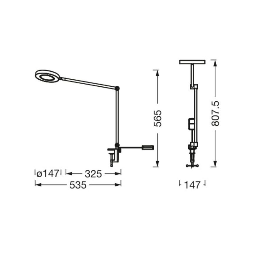 Ledvance - LED Hämardatav valgusti klambriga SUN@HOME LED/15W/230V 2200-5000K CRI 95 Wi-Fi