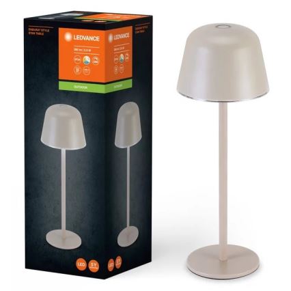 Ledvance - LED Hämardatav väli laetav lamp TABLE LED/2,5W/5V IP54 beež