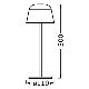 Ledvance - LED Hämardatav väli laetav lamp TABLE LED/2,5W/5V IP54 beež