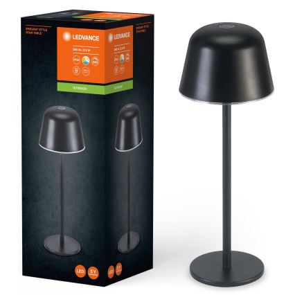 Ledvance - LED Hämardatav väli laetav lamp TABLE LED/2,5W/5V IP54 must