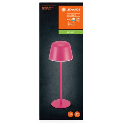 Ledvance - LED Hämardatav väli laetav lamp TABLE LED/2,5W/5V IP54 punane