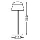 Ledvance - LED Hämardatav väli laetav lamp TABLE LED/2,5W/5V IP54 punane