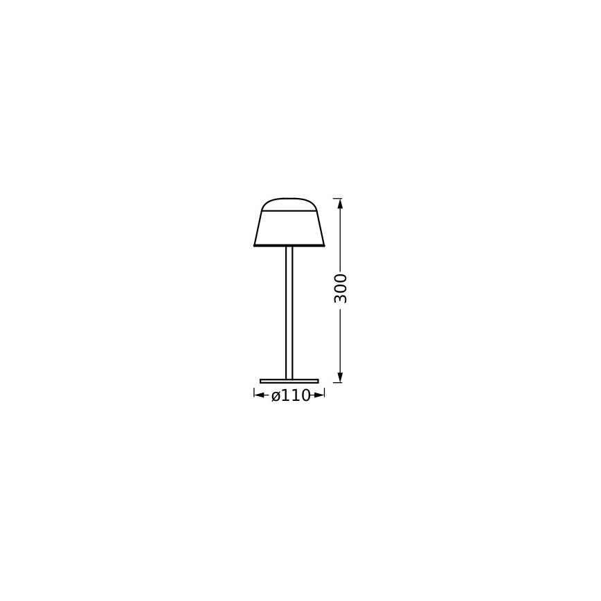 Ledvance - LED Hämardatav väli laetav lamp TABLE LED/2,5W/5V IP54 punane