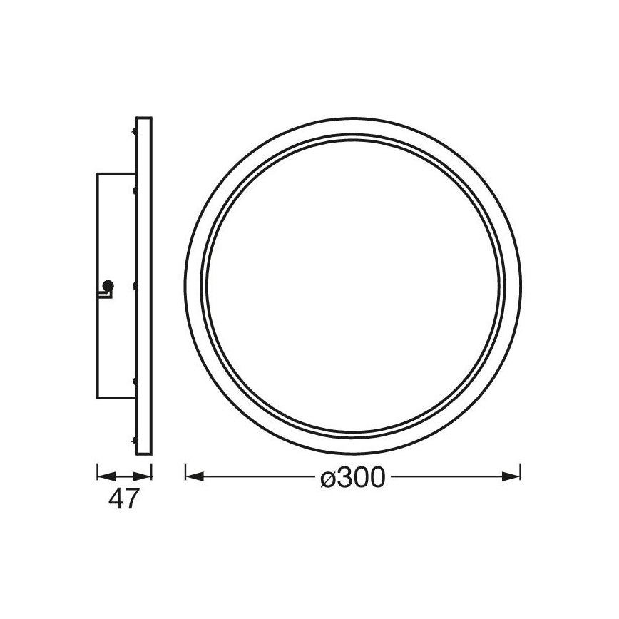 Ledvance - LED Hämardatav vannitoa valgusti SMART+ DISC LED/18W/230V 3000-6500K Wi-Fi IP44