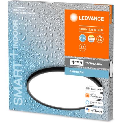 Ledvance-LED Hämardatav vannitoa laevalgusti SMART+ DISC LED/32W/230V 3000-6500K Wi-Fi IP44