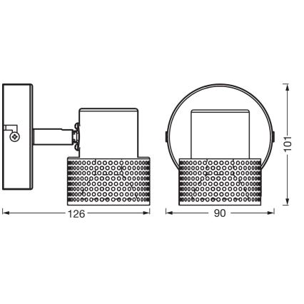 Ledvance - LED Kohtvalgusti DECOR CORK 1xGU10/3,4W/230V