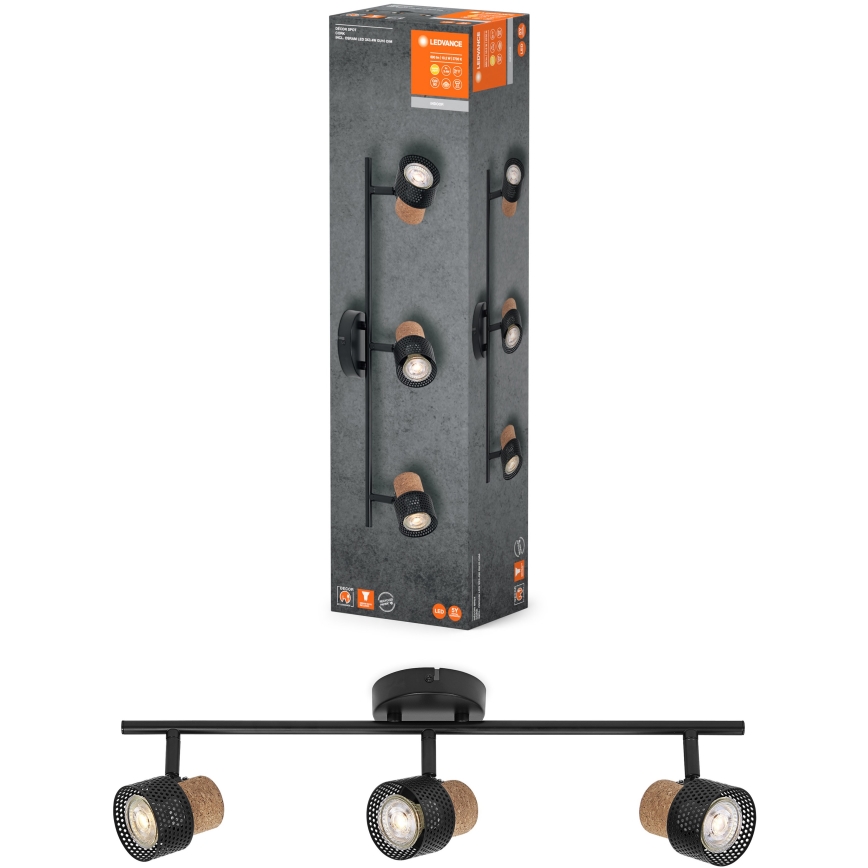 Ledvance - LED Kohtvalgusti DECOR CORK 3xGU10/3,4W/230V