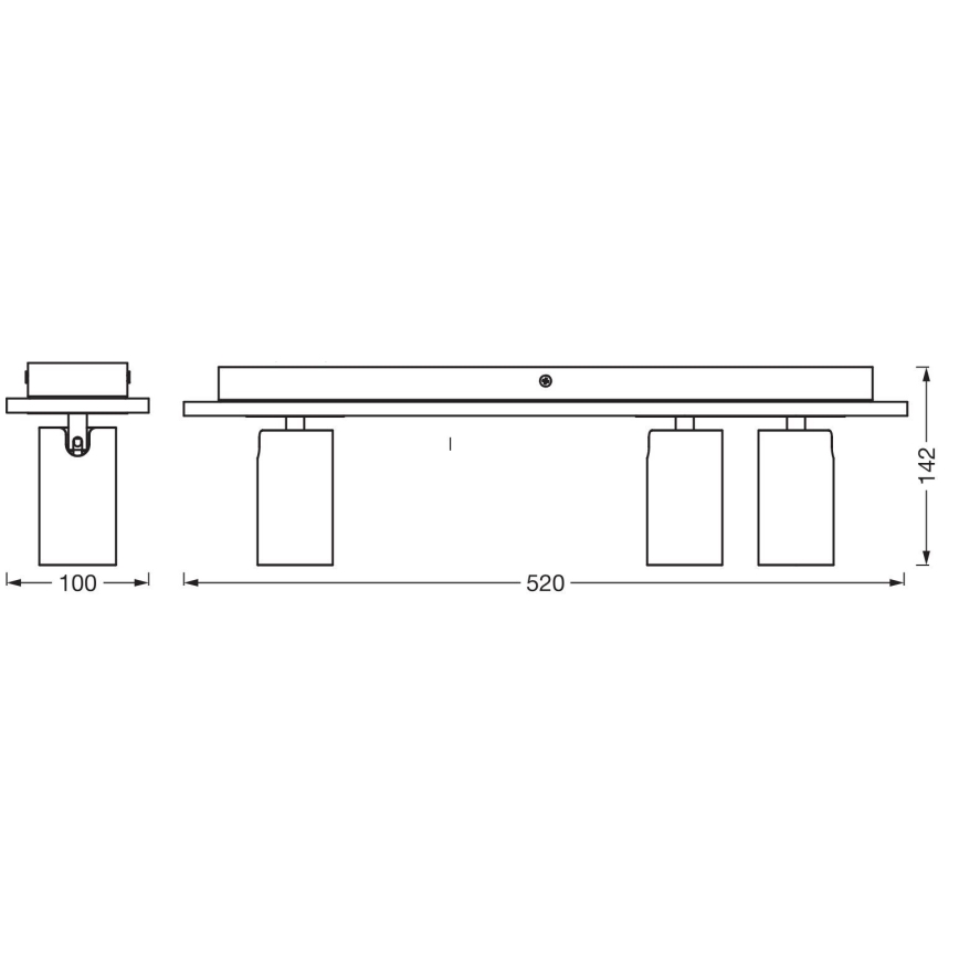 Ledvance - LED Kohtvalgusti DECOR MERCURY 3xGU10/3,4W/230V