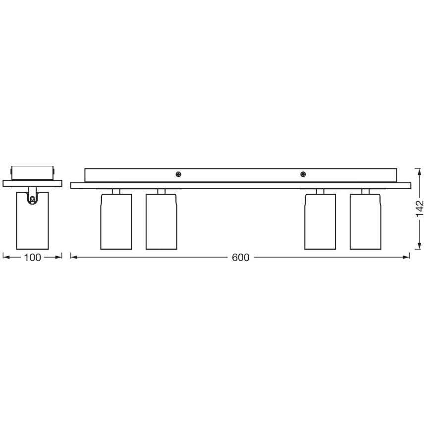 Ledvance - LED Kohtvalgusti DECOR MERCURY 4xGU10/3,4W/230V