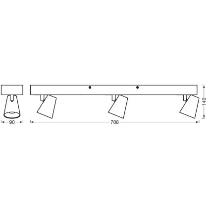 Ledvance - LED Kohtvalgusti DECOR NEPTUNE LED/26W/230V