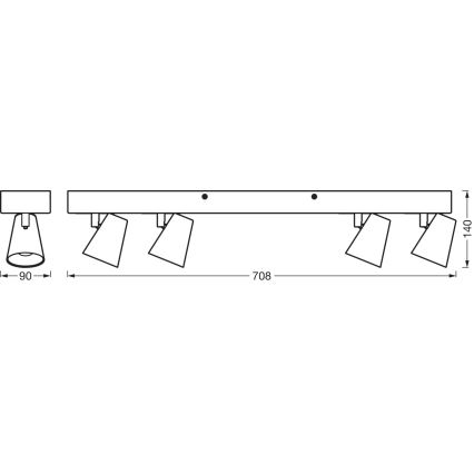 Ledvance - LED Kohtvalgusti DECOR NEPTUNE LED/27W/230V