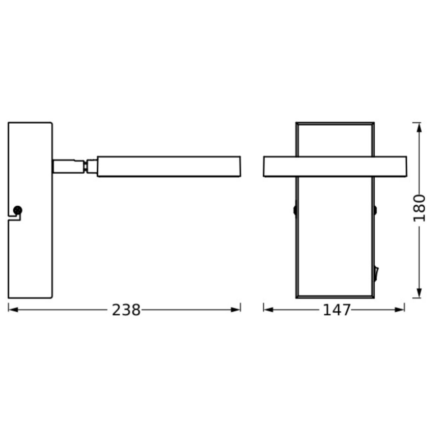 Ledvance - LED Kohtvalgusti seinale DECOR SATURN LED/11W/230V 3000/4200/6500K