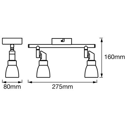 Ledvance - LED Kohtvalgusti SPOT 2xG9/2W/230V