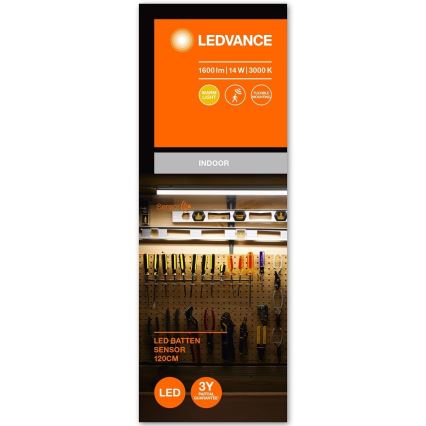 Ledvance - LED Köögikapialune valgusti anduriga BATTEN LED/14W/230V 120 cm