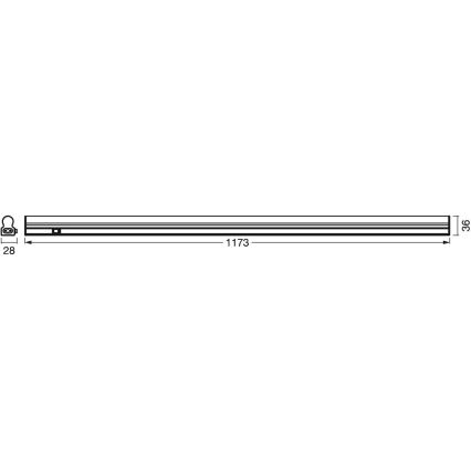 Ledvance - LED Köögikapialune valgusti anduriga BATTEN LED/14W/230V 120 cm