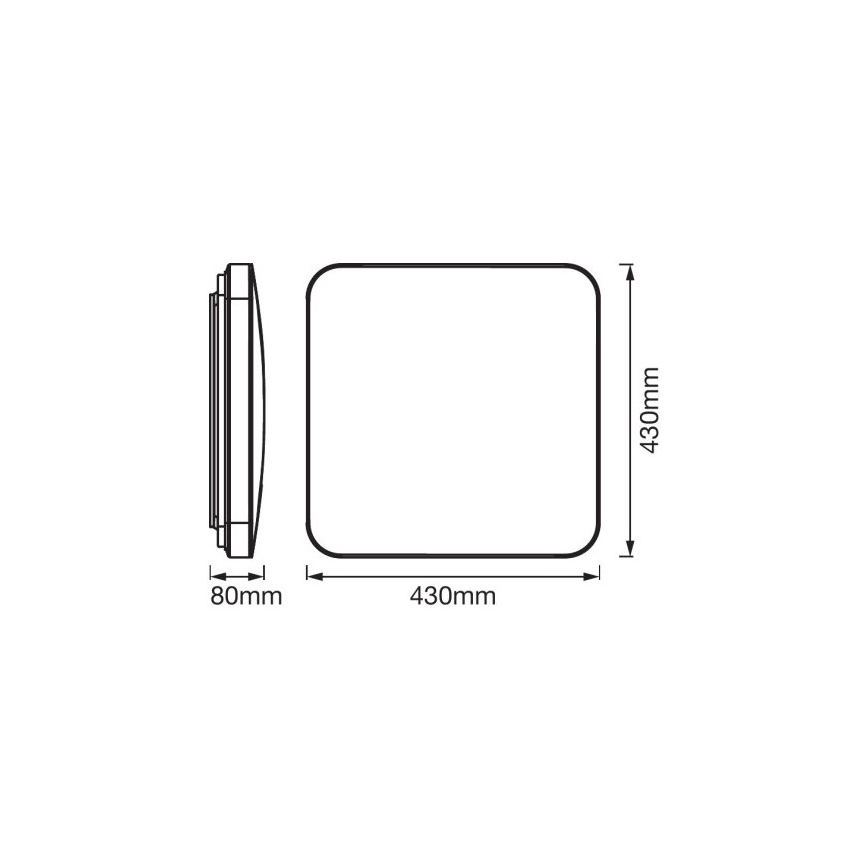 Ledvance - LED Laevalgusti koos anduriga ORBIS LED/50W/230V 3000K