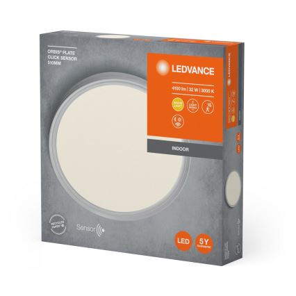 Ledvance - LED Laevalgusti koos anduriga PLATE LED/32W/230V 3000K