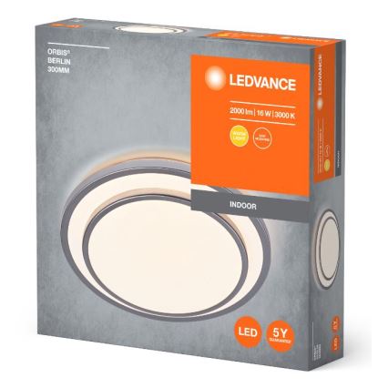 Ledvance - LED Laevalgusti ORBIS BERLIN LED/16W/230V hõbedane