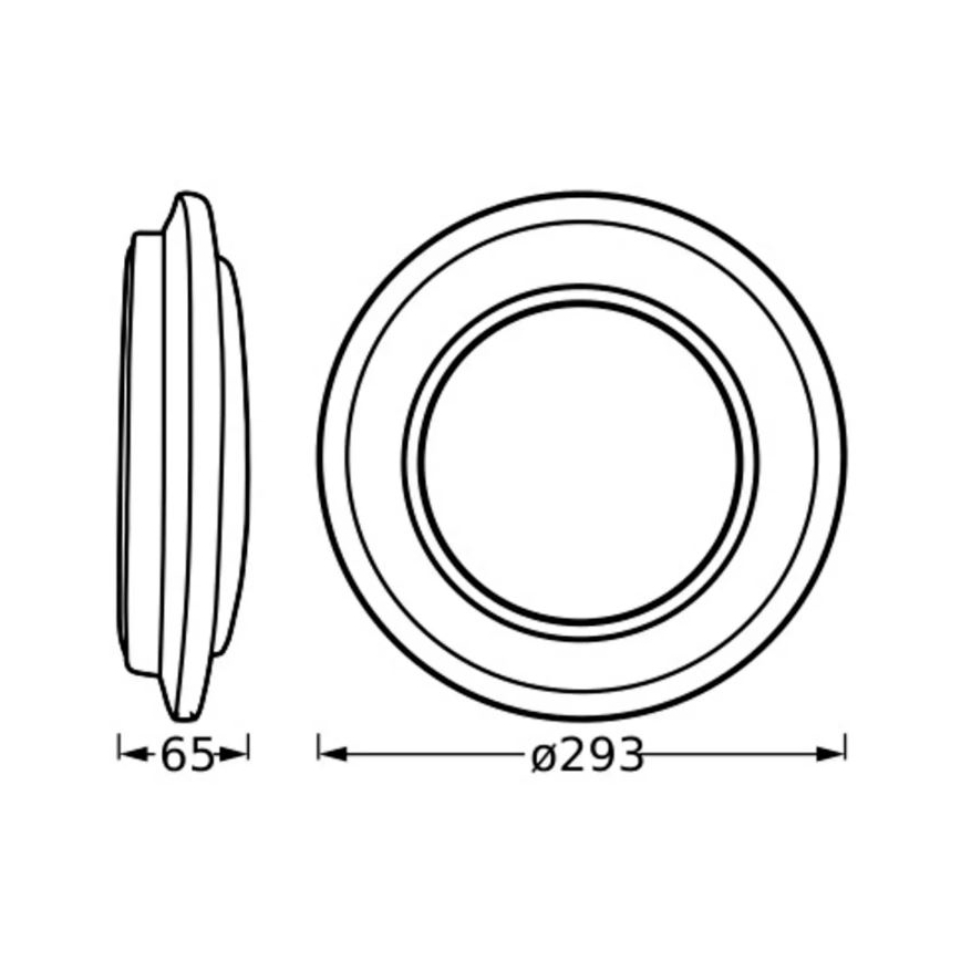 Ledvance - LED Laevalgusti ORBIS BERLIN LED/16W/230V hõbedane
