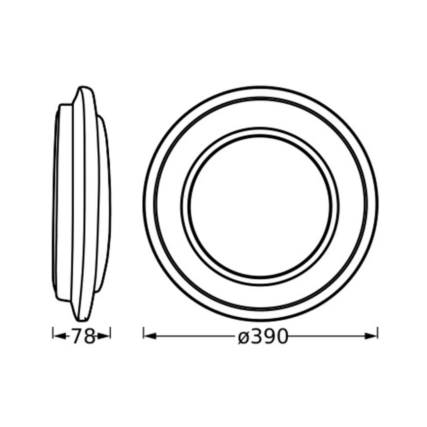 Ledvance - LED Laevalgusti ORBIS BERLIN LED/24W/230V must
