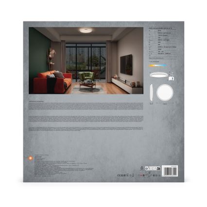 Ledvance - LED Laevalgusti ORBIS HELMAN LED/24W/230V d. 39 cm hõbedane