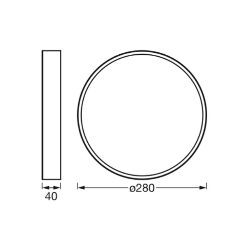 Ledvance - LED Laevalgusti ORBIS SLIM LED/20W/230V must