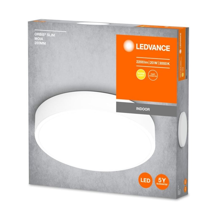 Ledvance - LED Laevalgusti ORBIS SLIM LED/20W/230V valge