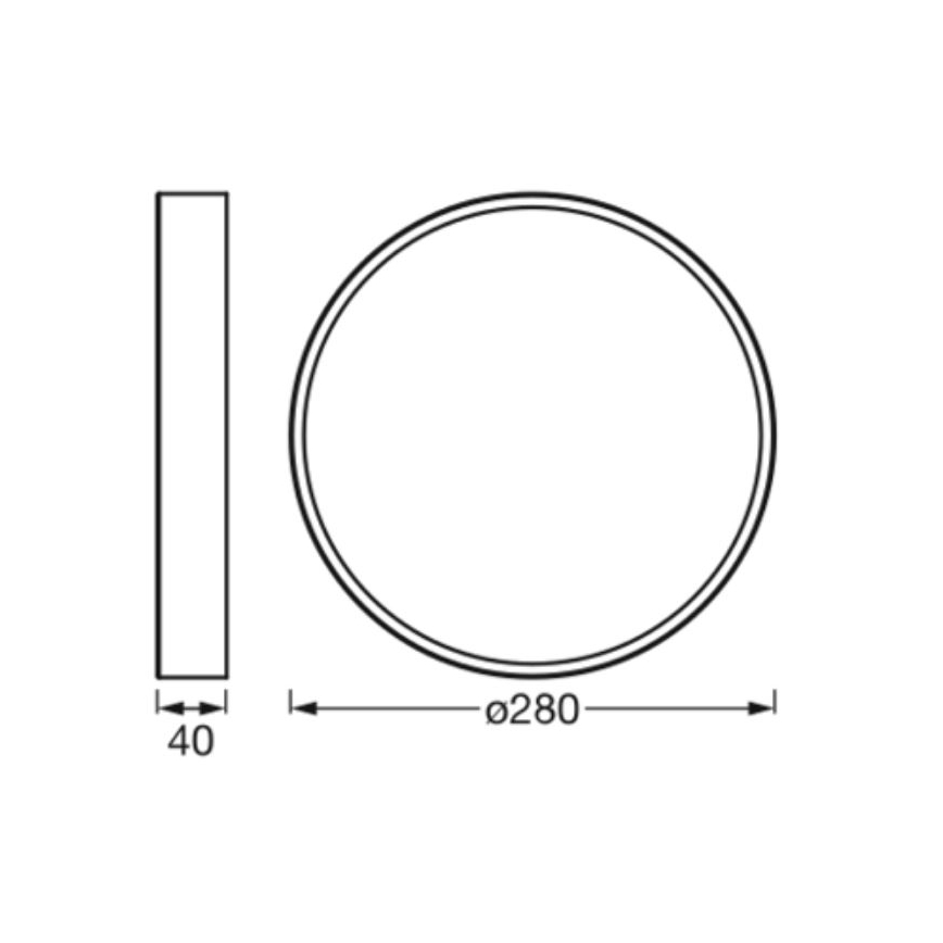 Ledvance - LED Laevalgusti ORBIS SLIM LED/20W/230V valge