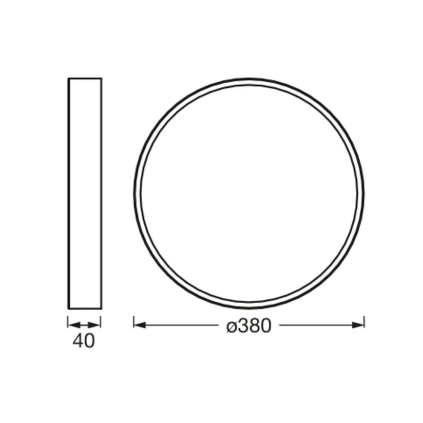 Ledvance - LED Laevalgusti ORBIS SLIM LED/24W/230V must