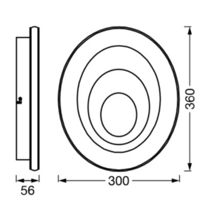 Ledvance - LED Laevalgusti ORBIS SPIRAL LED/27W/230V