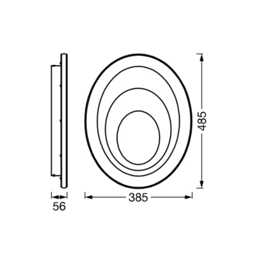 Ledvance - LED Laevalgusti ORBIS SPIRAL LED/37W/230V