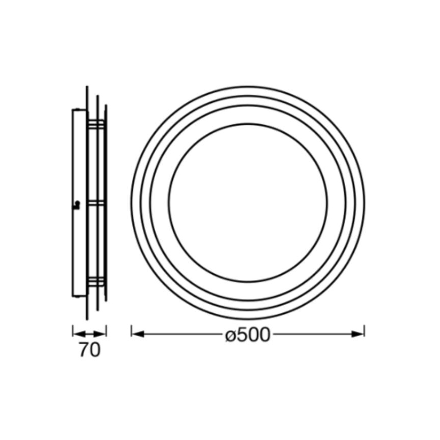 Ledvance - LED Laevalgusti ORBIS SPIRAL LED/38W/230V