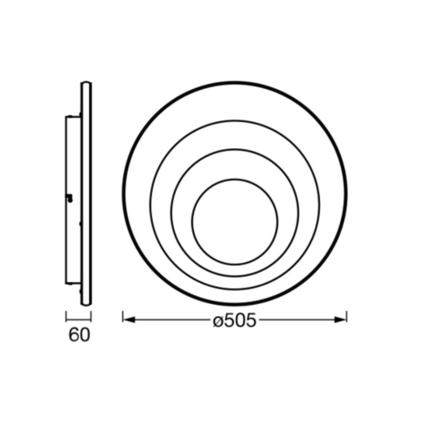 Ledvance - LED Laevalgusti ORBIS SPIRAL LED/42W/230V