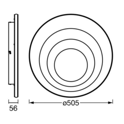 Ledvance - LED Laevalgusti ORBIS SPIRAL LED/42W/230V