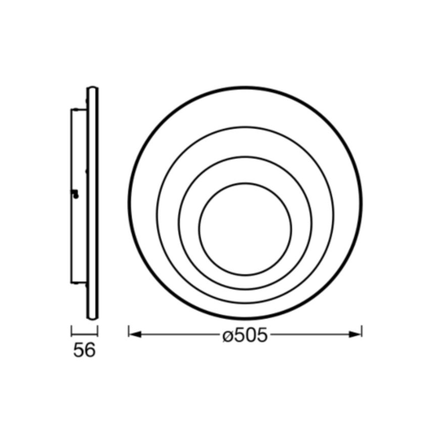 Ledvance - LED Laevalgusti ORBIS SPIRAL LED/42W/230V