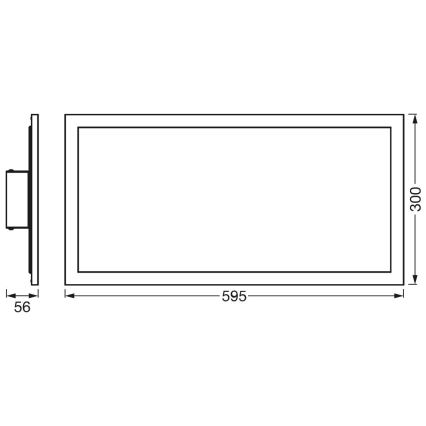 Ledvance - LED Laevalgusti PLANON LED/22W/230W