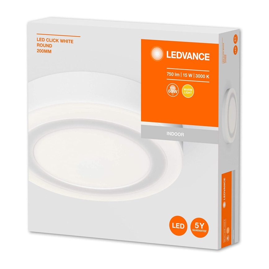 Ledvance - LED Laevalgusti ROUND LED/15W/230V d. 20 cm