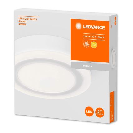 Ledvance - LED Laevalgusti ROUND LED/18W/230V d. 30 cm