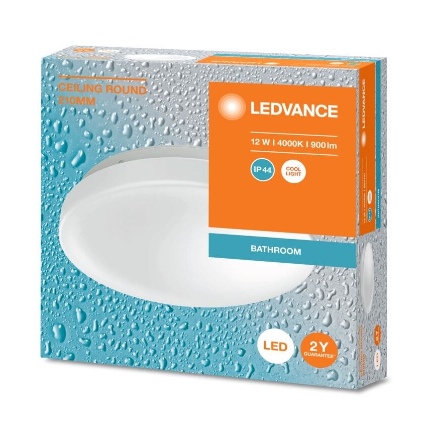 Ledvance - LED Laevalgusti vannituppa CEILING ROUND LED/12W/230V 4000K IP44