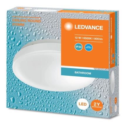 Ledvance - LED Laevalgusti vannituppa CEILING ROUND LED/12W/230V 6500K IP44