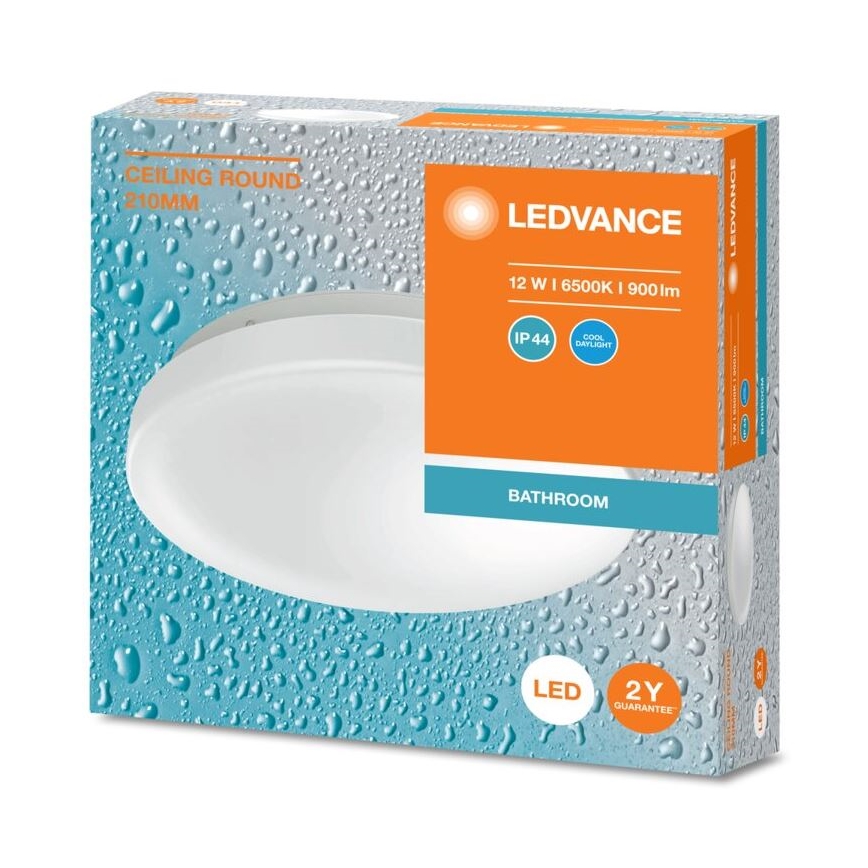 Ledvance - LED Laevalgusti vannituppa CEILING ROUND LED/12W/230V 6500K IP44