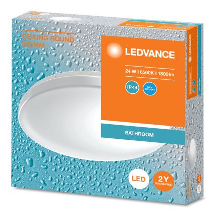 Ledvance - LED Laevalgusti vannituppa CEILING ROUND LED/24W/230V 6500K IP44