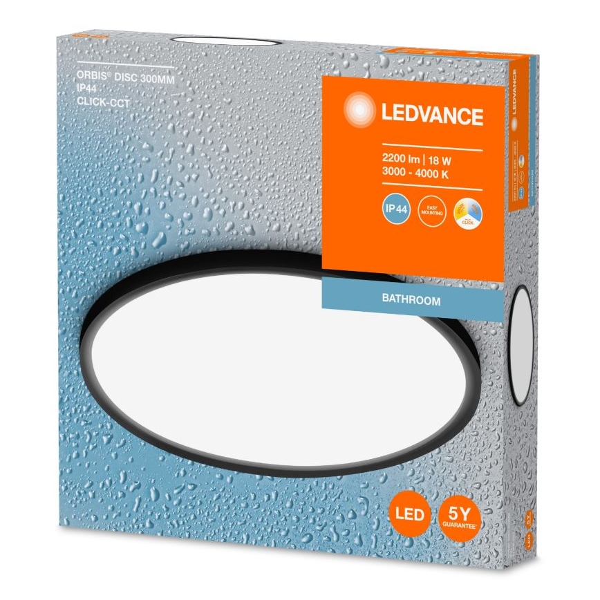 Ledvance - LED Laevalgusti vannituppa DISC LED/18W/230V 3000/4000K IP44